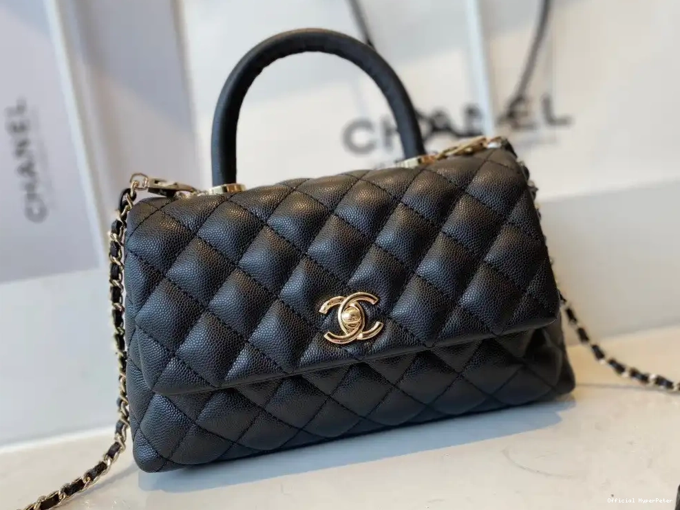 HyperPeter TOP FLAP WITH CHANEL HANDLE BAG 0705